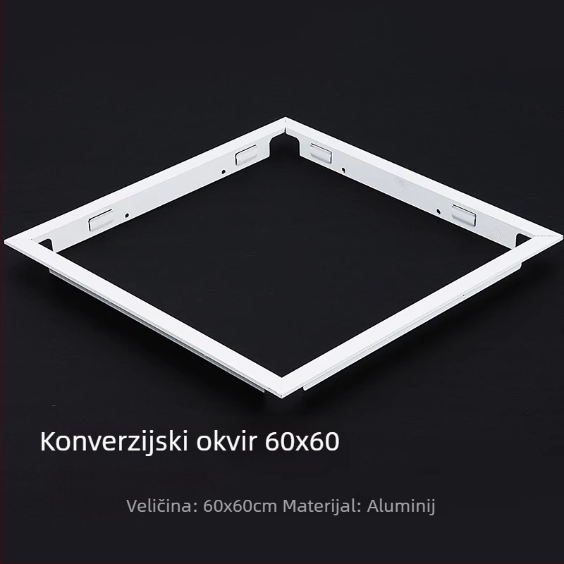 Integrirani okvir stropa kupaone s LED rasvjetom, 30x30 i 30x60 aluminijski okvir – dodaci