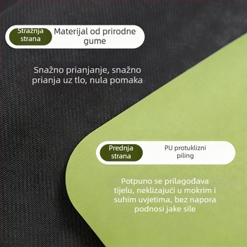 Joga podloga s protukliznom površinom, debela i šira, za kućnu upotrebu, ples i fitness, apsorpcija udaraca, tiha površina, geometrijski uzorak, veličina 183 × 80 cm, debljina 6 mm.