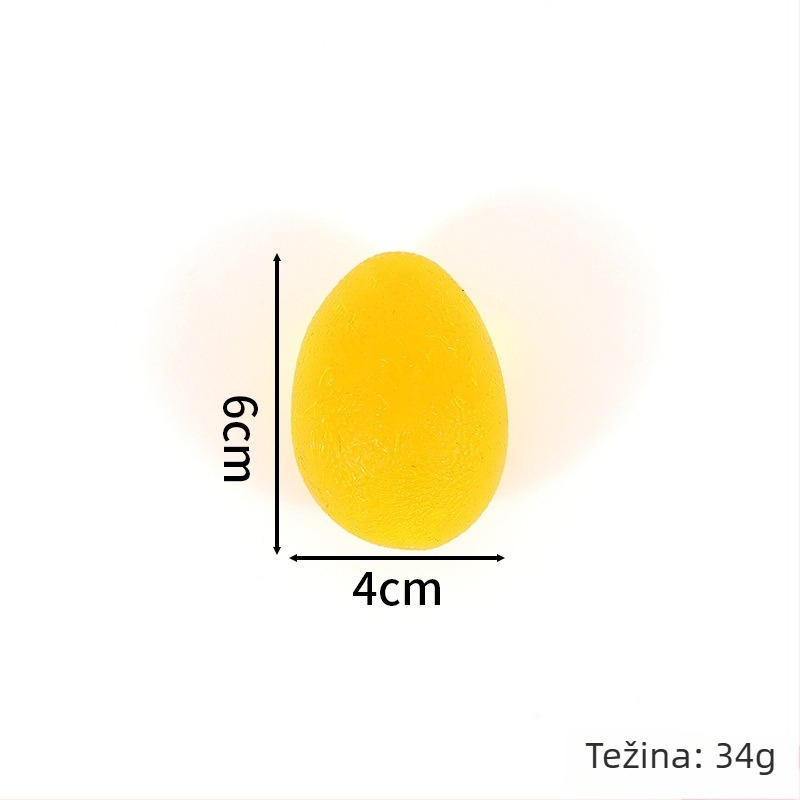 Silikonska lopta za jačanje hvata, jajoliki oblik, mekana gel tekstura, lopta za odbijanje, prsten za hvatanje s pet prstiju