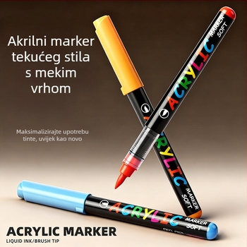Jiyu Brisivi marker za staklo – dvostruki završni akrilni marker za staklene površine, vrata, keramiku i ogledala