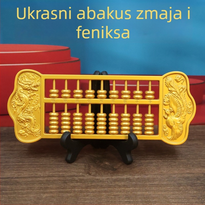 Zmajev i feniks abakus – ukras za dom i ured, kreativan poklon