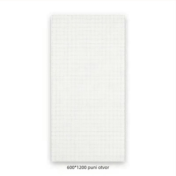 600x600 aluminijski perforirani panel za spušteni strop s mikrootvorima, za integrirane stropove, u urede, škole i tvornice