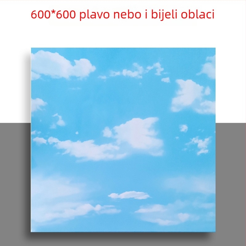 600x600 aluminijski perforirani panel za spušteni strop s mikrootvorima, za integrirane stropove, u urede, škole i tvornice