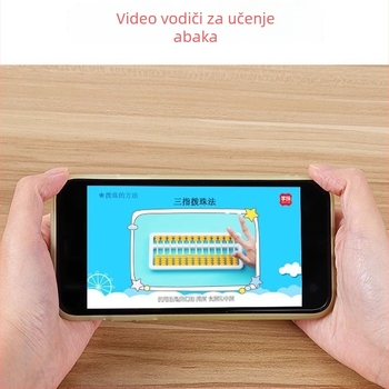 Learning abakus za osnovnoškolce, 15-redni brojilo za razrede 1–4