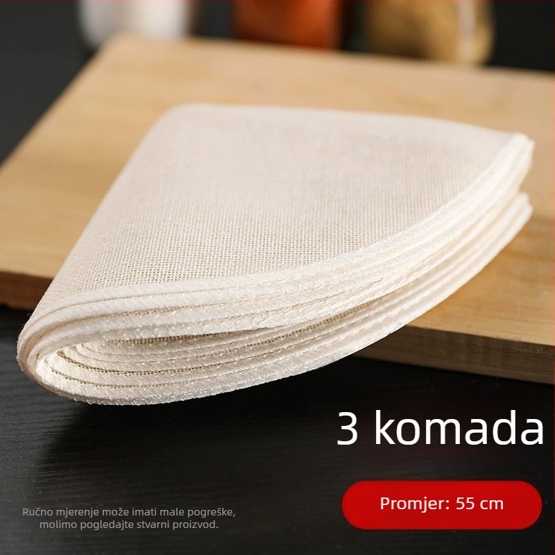 Neprijanjajuća krpa za parenje za kućnu upotrebu, 100% pamuk, zgušnjava, za parenje peciva i knedli, podloga za parenje