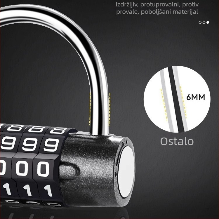 U-oblik brava za kutiju alata, vodootporna i otporna na koroziju, kompakna kućna sigurnosna brava