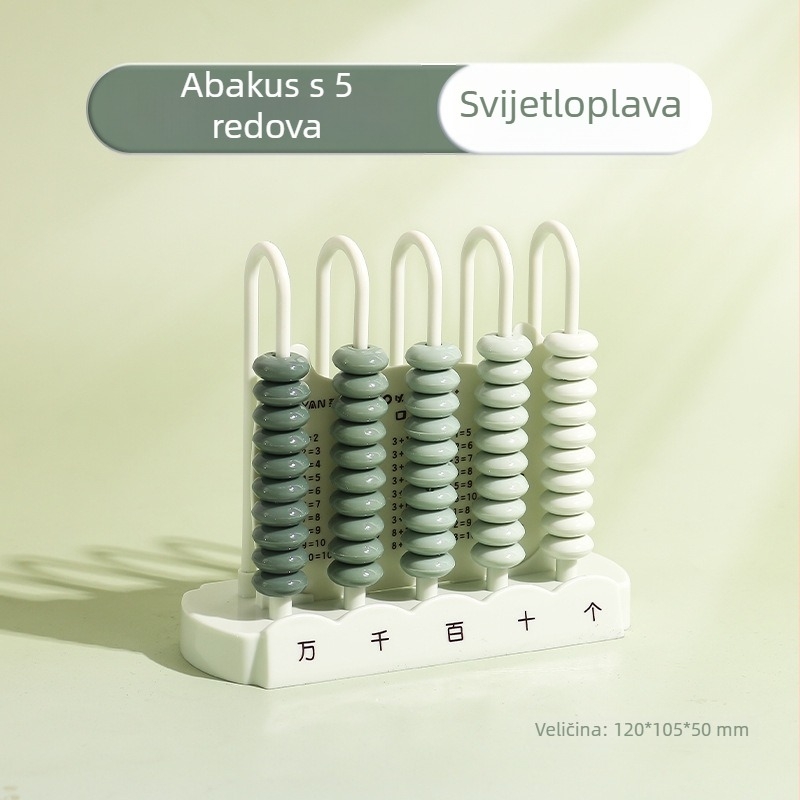 Gradijentni brojčanik za učenike 1. i 2. razreda, alat za učenje aritmetike