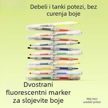 Dvostrani marker za označavanje s višeslojnim bojama, zaštita očiju, za učenike, velik kapacitet, brzo sušenje