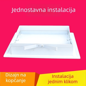 Aluminijski zidni pristupni otvor sa kopčom, bez bušenja, za inspekciju kanalizacijskih cijevi