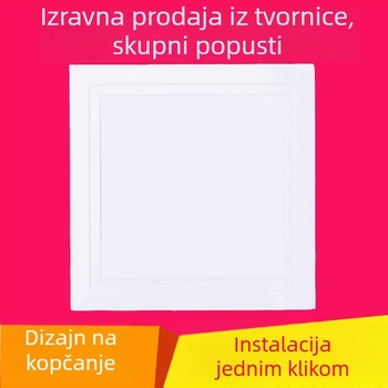 Aluminijski zidni pristupni otvor sa kopčom, bez bušenja, za inspekciju kanalizacijskih cijevi