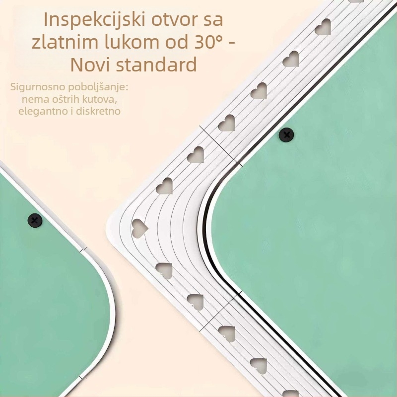 ABS skriveni otvor za inspekciju sa zaobljenim kutem za strop od suhozida