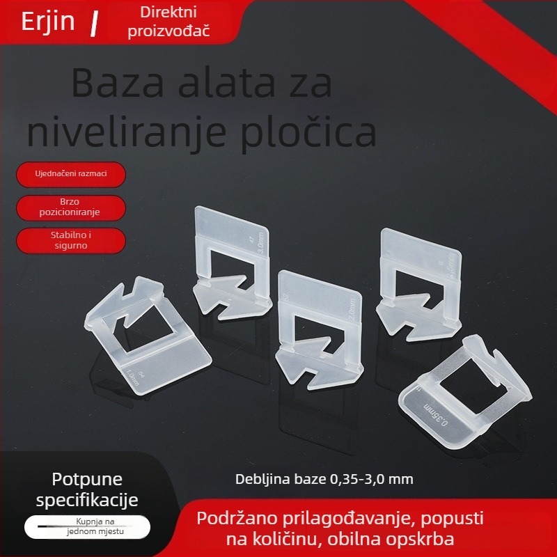 Profesionalna podloga za niveliranje pločica, alat za pozicioniranje i stvaranje razmaka, plastični pomoćni alat za niveliranje podnih pločica