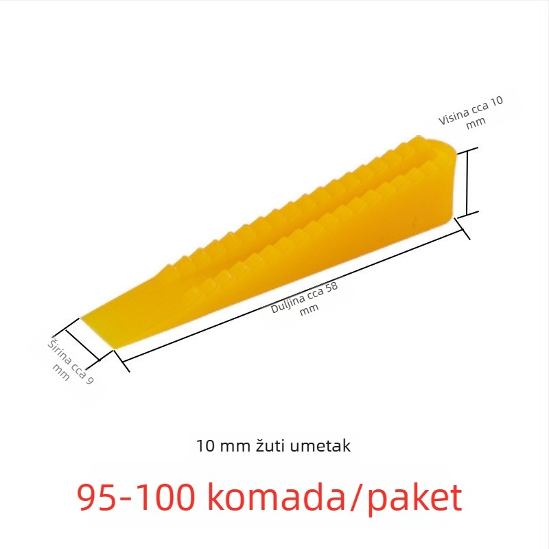 Plastični klin za niveliranje pločica, alat za poravnanje i razmak