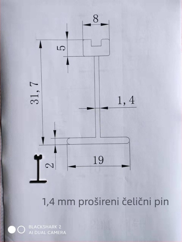 Mingrui Alat za niveliranje pločica s zamjenjivim čeličnim iglama, raspon 0,5–2,0 mm, kratka verzija, produžene i šire igle za pločice za pod