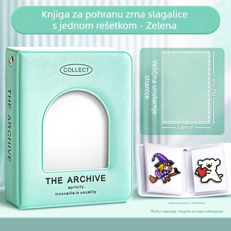 Album za pohranu gotovih umjetničkih radova od perlica, veliki kapacitet za kartice, minimalistički dizajn, Polaroid fotoalbum za obožavatelje