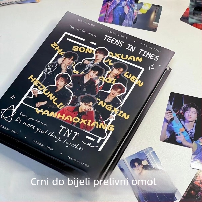 Deer Yu čvrsti kartični album za 3 inčne Polaroid fotografije, crtić stil, četverogridni raspored, za žene