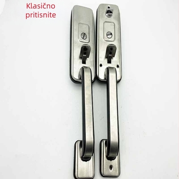 Brava s kvakom za aluminijske dvostruke vrata, glavni ulaz od nehrđajućeg čelika