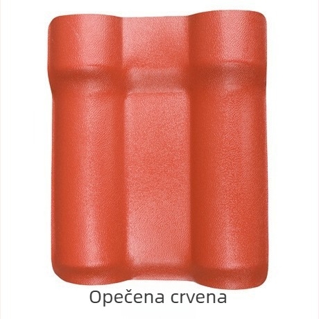 ASA smolasta krova pločica, siva antiknog izgleda, jednodijelna plastična izolacijska pločica