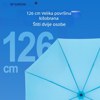 Japanski stil jednofarbeni kišobran, automatski, velik, otporan na vjetar, dugačak držač, UV zaštita