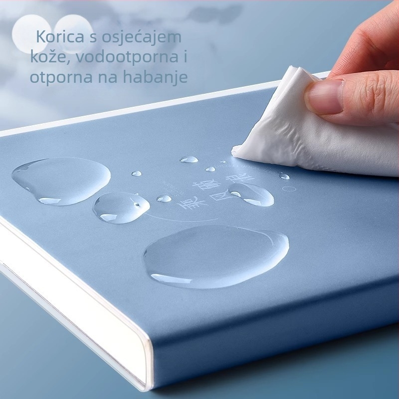 Izuzetno debela studentska bilježnica s plastičnim omotom, bilješke za nastavu, dnevnik za pripremu ispita, mala bilježnica, uredski bilježnik, A5 bilježnica