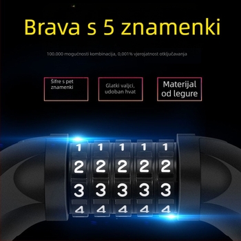 Petocifrena lančana ključ s debelim manganovim čelikom za bicikle i motocikle