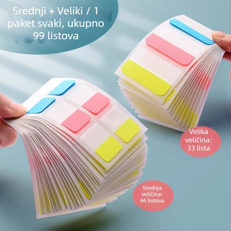 Papirne indeksne kartice, naljepnice, markeri za klasifikaciju, samoljepljivi studentski bilješki, ključne točke u uredu, lako zapisive indeksne bilješke