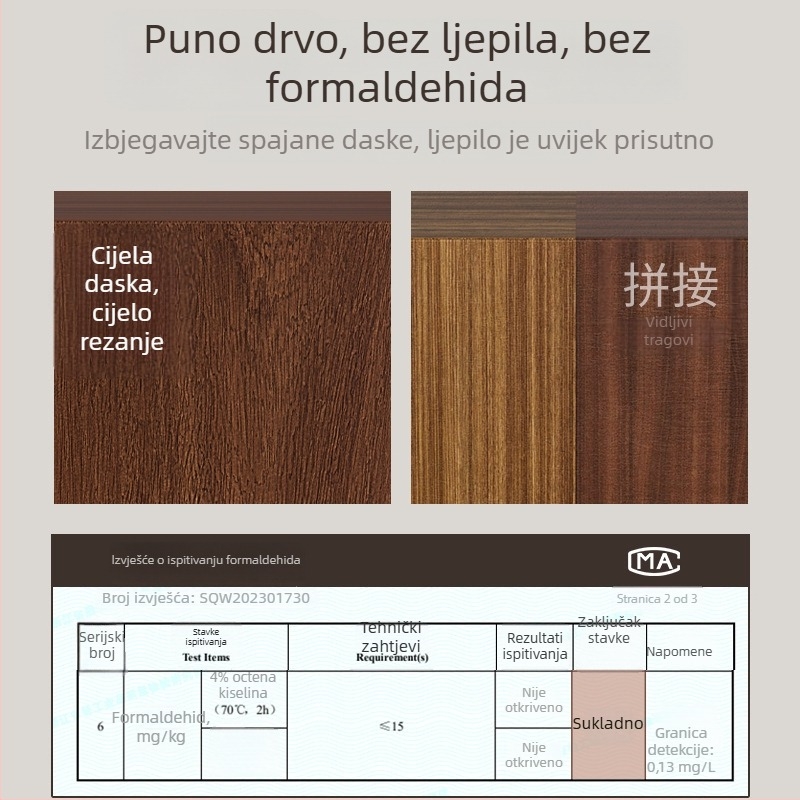 Daska za rezanje od ebenovog sandalovog drveta, dvostrana, masivno drvo, antibakterijska
