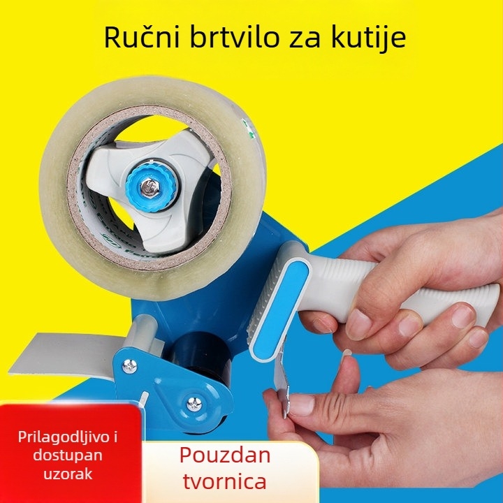 Ručni zatvarač kutija i rezač trake, metalno kućište, širina trake do 60 mm