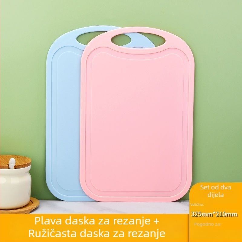 PP daska za rezanje, kvalitete hrane, za sirovu i kuhanu hranu, protuklizna daska za voće i povrće