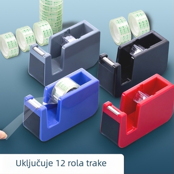 Debeli prozirni rezač trake sa postoljem, mali model WC-122