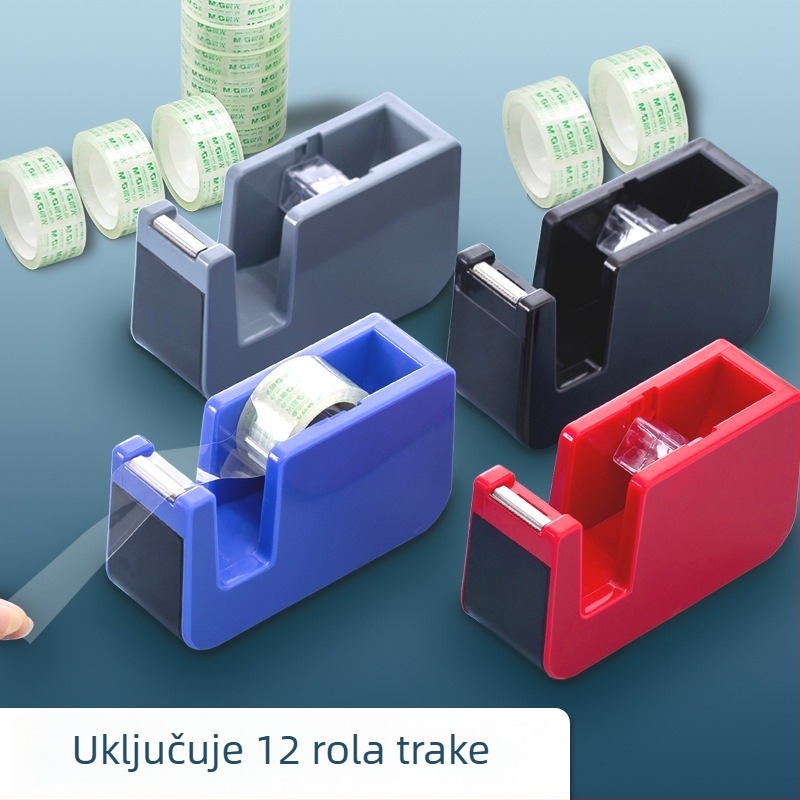 Debeli prozirni rezač trake sa postoljem, mali model WC-122