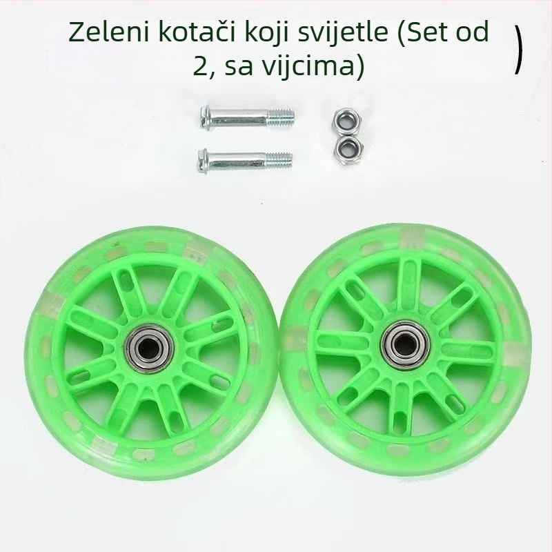 Dječji pomoćni kotačići za bicikl, 12–20 inča, univerzalni, svjetleći