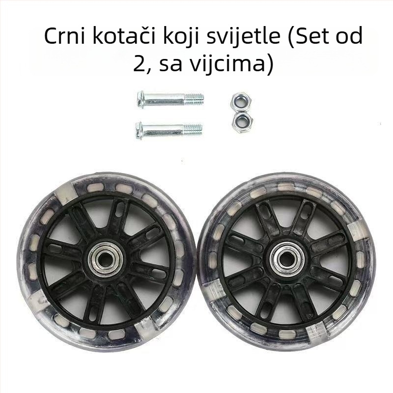 Dječji pomoćni kotačići za bicikl, 12–20 inča, univerzalni, svjetleći