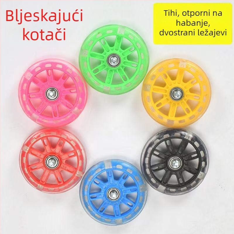 Dječji pomoćni kotačići za bicikl, 12–20 inča, univerzalni, svjetleći