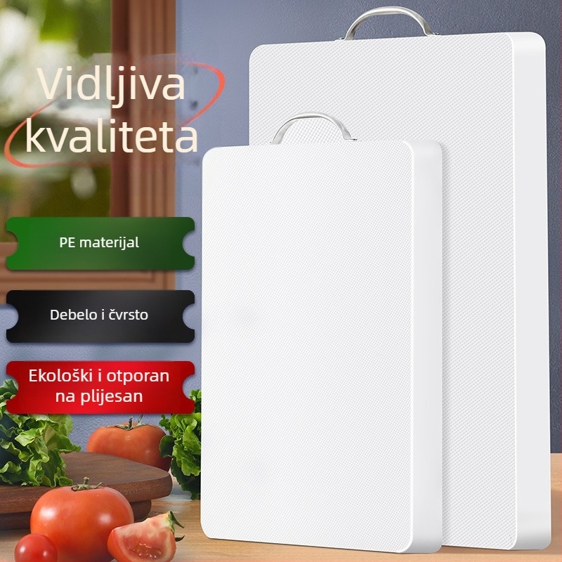 Plastična daska za rezanje s antibakterijskom i otpornošću na plijesan; set uključuje dasku za rezanje i dasku za razvaljivanje tijesta