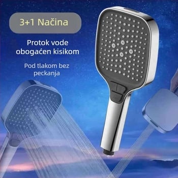 Tuš glava s povećanim tlakom i grijačem vode za kupaonicu, zidna montaža, ABS kućište