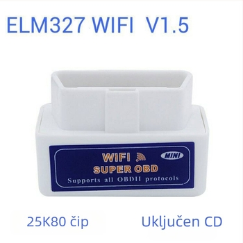 OBD2 dijagnostički alat s PIC18F25K80 čipom, verzija V1.5, ELM327
