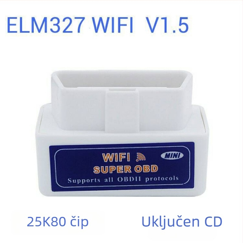 OBD2 dijagnostički alat s PIC18F25K80 čipom, verzija V1.5, ELM327