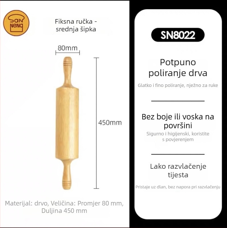 Prilagodljivi valjak za tijesto za pečenje i listove za gyozu SN8014 SN8012