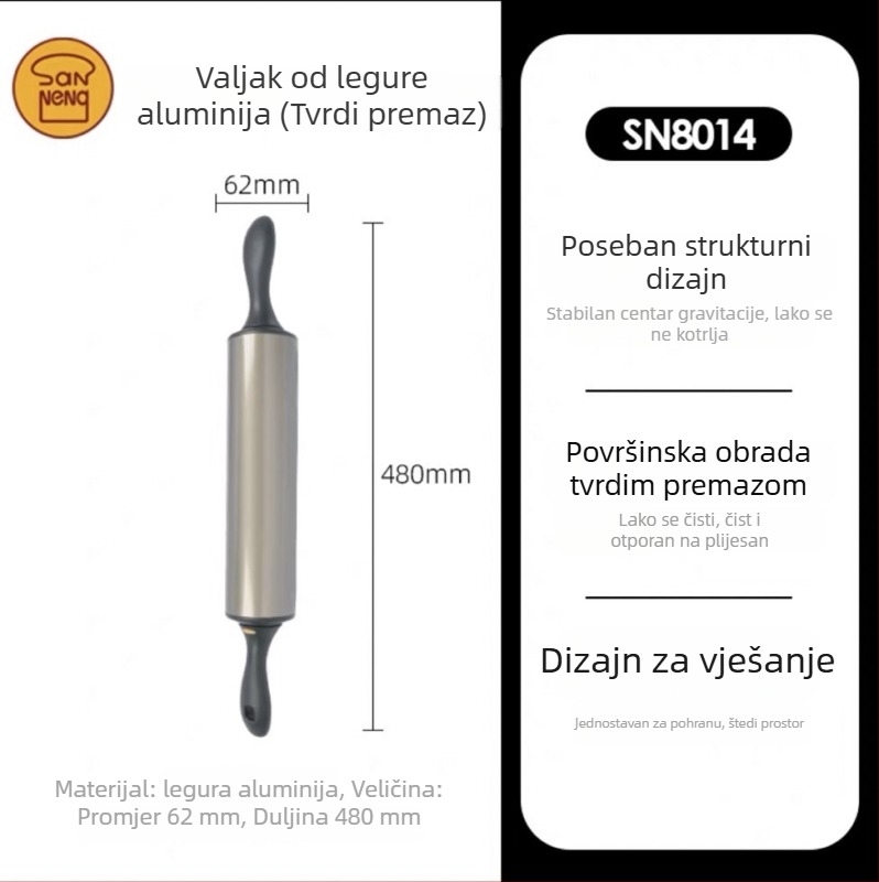 Prilagodljivi valjak za tijesto za pečenje i listove za gyozu SN8014 SN8012