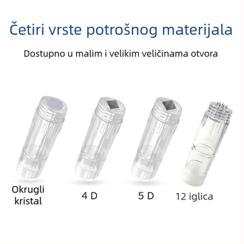 Kona Skin H2 hidrosolubilna električna nano kristalna glava – okrugli čip i okrugla nano kapsula, potrošni materijal za kućni kozmetički uređaj