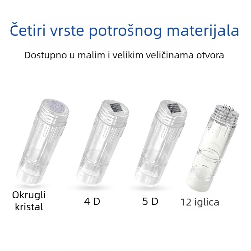 Kona Skin H2 hidrosolubilna električna nano kristalna glava – okrugli čip i okrugla nano kapsula, potrošni materijal za kućni kozmetički uređaj