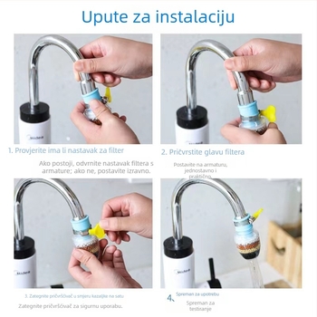 Filter protiv prskanja slavine, kuhinjski produživač i univerzalni spojni nastavak