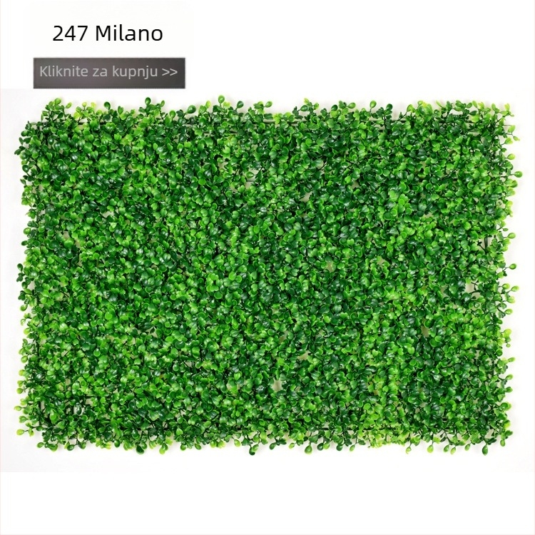 Na veliko: Milano-stil umjetna zidna dekoracija biljaka, plastični eukaliptus, pozadina umjetne trave