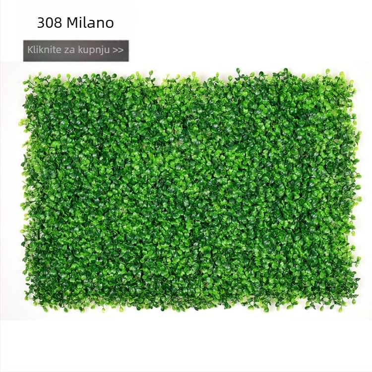 Na veliko: Milano-stil umjetna zidna dekoracija biljaka, plastični eukaliptus, pozadina umjetne trave