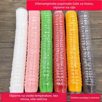 Papirne podloške za torte i baze za tartove kolače, muffine i čaše za tijesto; velike, srednje i male veličine; otporne podloge za pečenje na ulje; čašice s jagodama