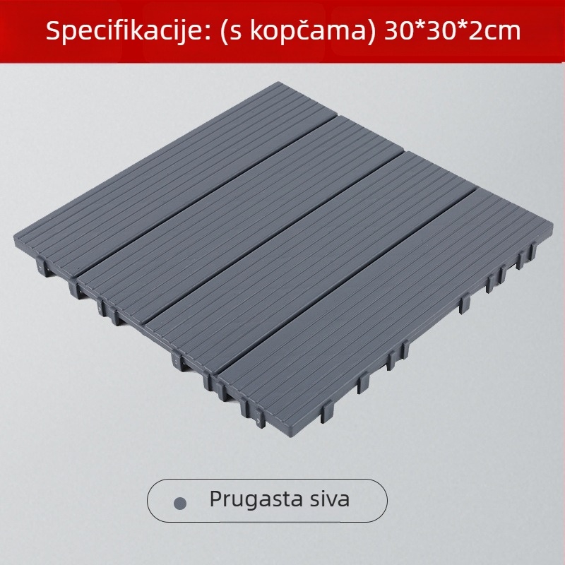 PVC podne pločice s izgledom drveta, za vanjske prostore, dvorište i kupaonicu, vodootporne, protuklizne, otporne na habanje