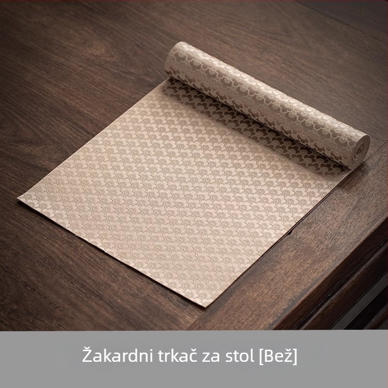Brocade Jacquard dvostrani stolni runner, dug, vodootporan, od poliestera