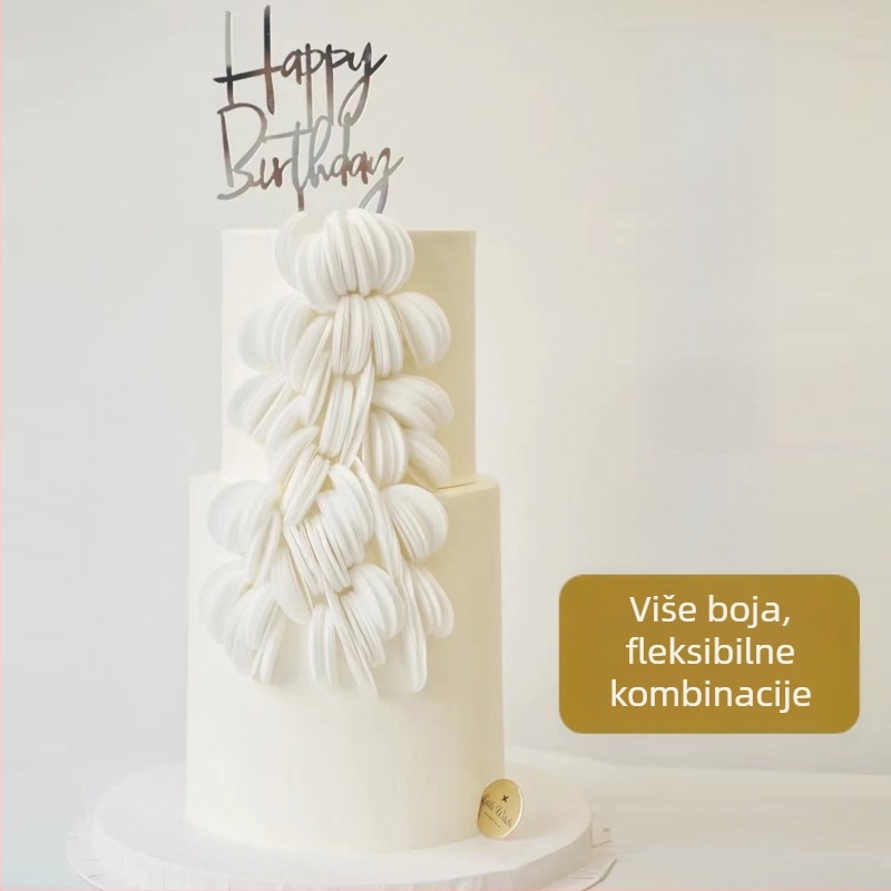 Bijeli listovi wafers papira za ukrašavanje torti, svestrani papir za wafle i rižin papir, tanki i debeli modeli, kreativni ukrasi za kolače