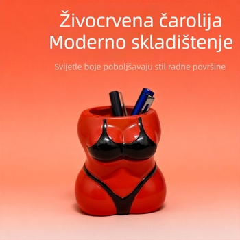 Držač olovaka u obliku ljudskog tijela, prilagodljiv, zabavan i jedinstven